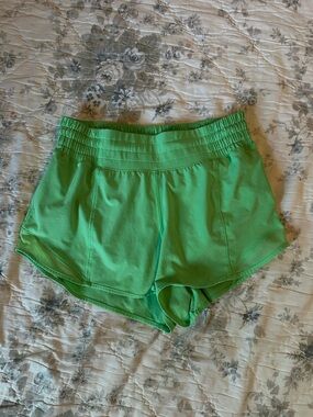 Women’s Lululemon Athletic Green Running Shorts